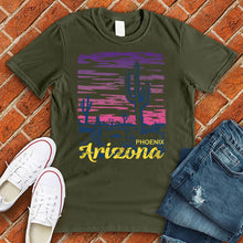 Load image into Gallery viewer, Phoenix Arizona Purple &amp; Pink Tee
