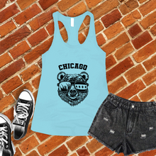 Load image into Gallery viewer, Chicago Bears Skyline and Flag Women&#39;s Tank Top
