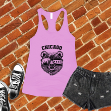 Load image into Gallery viewer, Chicago Bears Skyline and Flag Women&#39;s Tank Top
