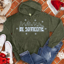 Load image into Gallery viewer, Be Someone Snow Mural Hoodie
