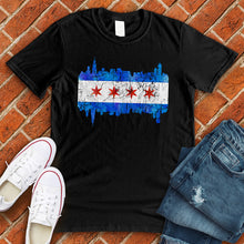 Load image into Gallery viewer, Chicago Skyline Flag Tee
