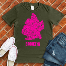 Load image into Gallery viewer, Neon Brooklyn Neighborhoods Tee
