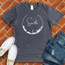 Load image into Gallery viewer, Seattle Curved Skyline tee
