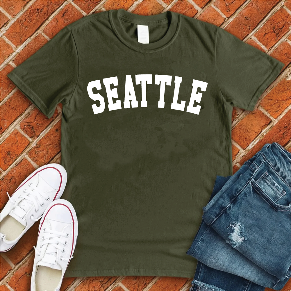 Seattle White Tee