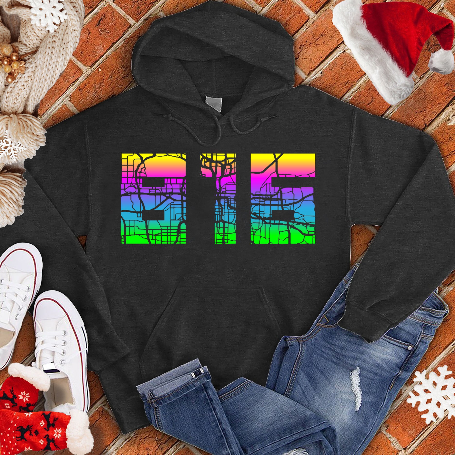 816 Map Neon Hoodie – City Tees