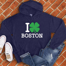 Load image into Gallery viewer, I Love Boston Clover Hoodie
