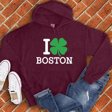 Load image into Gallery viewer, I Love Boston Clover Hoodie
