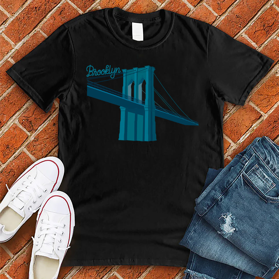 Blue Brooklyn Bridge Tee