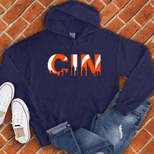 Load image into Gallery viewer, Cincinnati Tiger Stripes Skyline Hoodie
