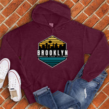 Load image into Gallery viewer, Brooklyn Sunset Hexagon Hoodie
