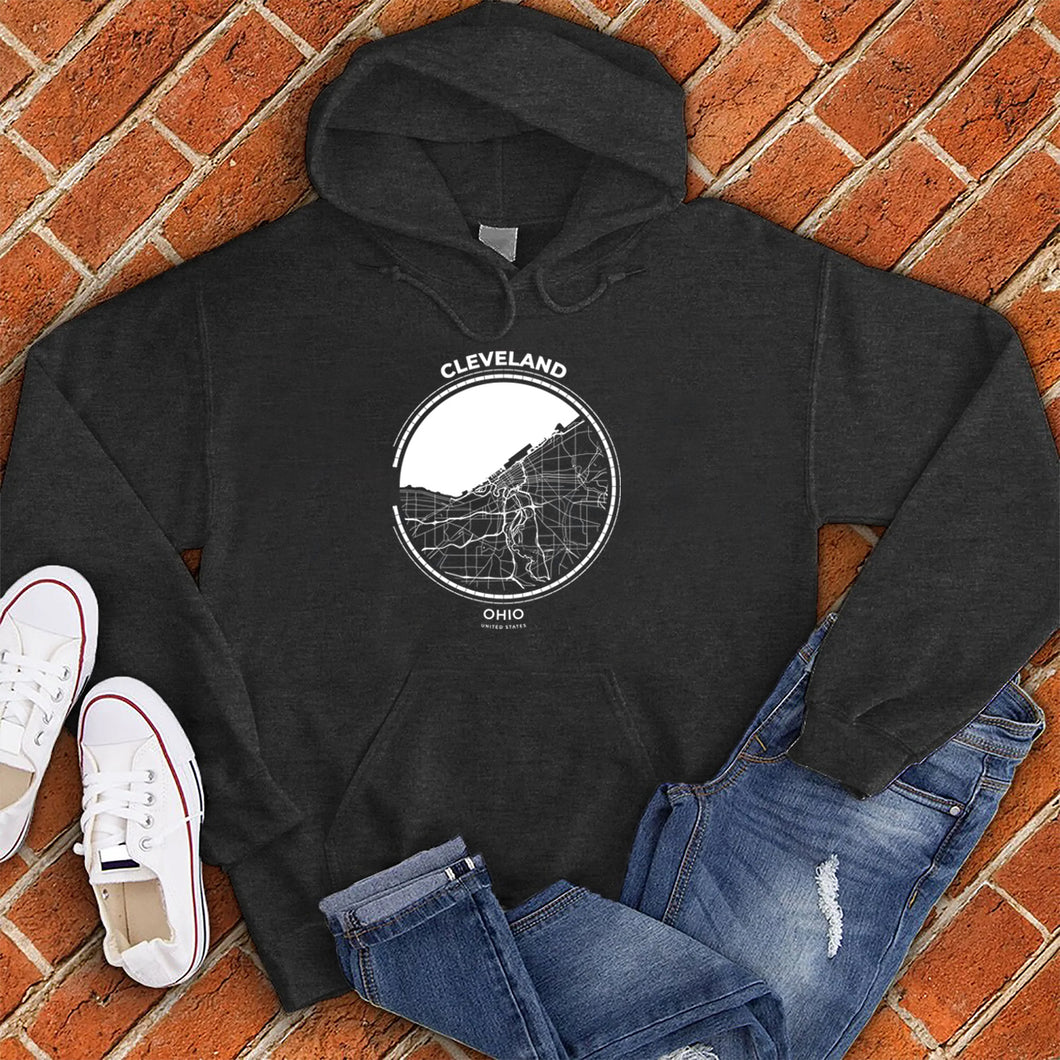 Map of Cleveland Hoodie