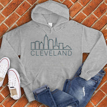 Load image into Gallery viewer, Cleveland Skyline Shadow Hoodie
