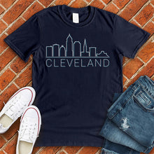 Load image into Gallery viewer, Cleveland Skyline Shadow Tee

