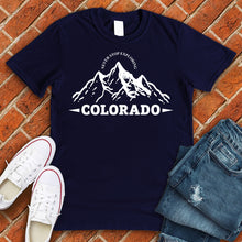 Load image into Gallery viewer, Never Stop Exploring Colorado Tee
