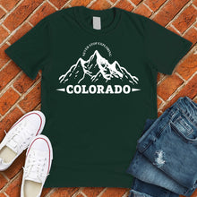 Load image into Gallery viewer, Never Stop Exploring Colorado Tee
