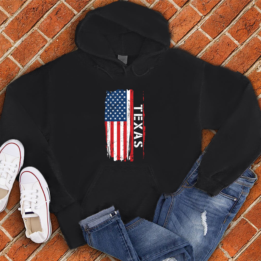 Texas Flag Varsity Type Hoodie