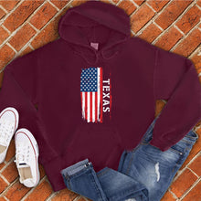 Load image into Gallery viewer, Texas Flag Varsity Type Hoodie
