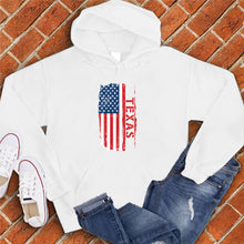 Load image into Gallery viewer, Texas Flag Varsity Type Hoodie
