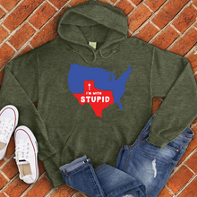 Load image into Gallery viewer, Texas I&#39;m With Stupid Hoodie
