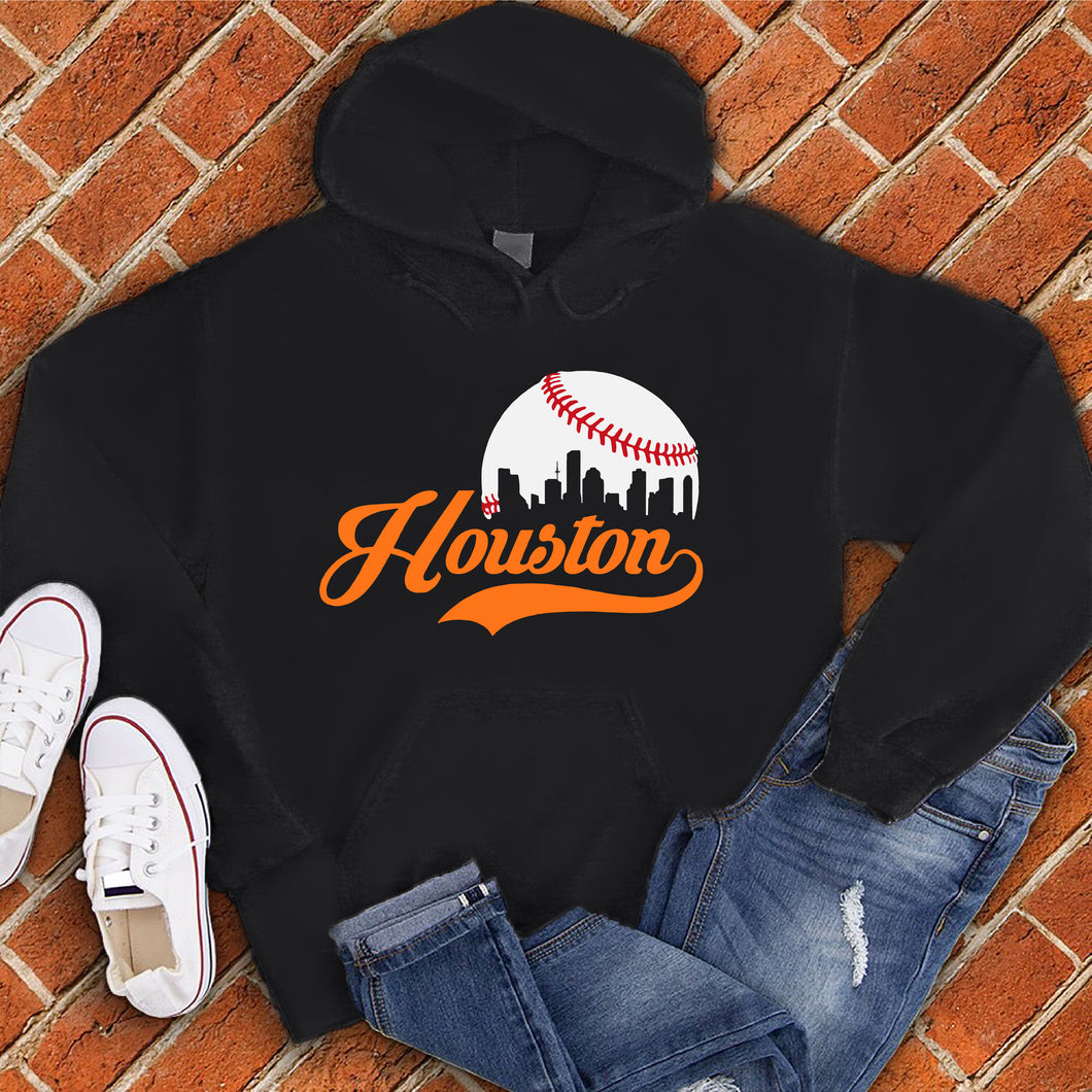 Houston City In Baseball Hoodie