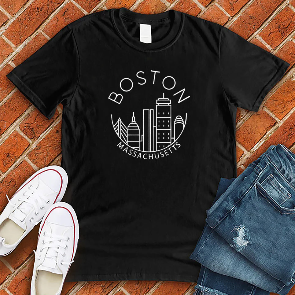 Boston Mass City Smile Tee