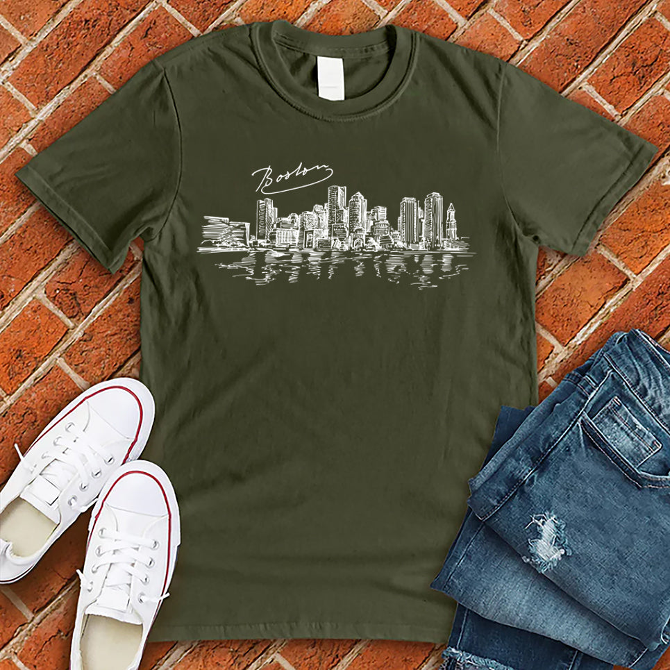 Boston Rough Sketch Tee