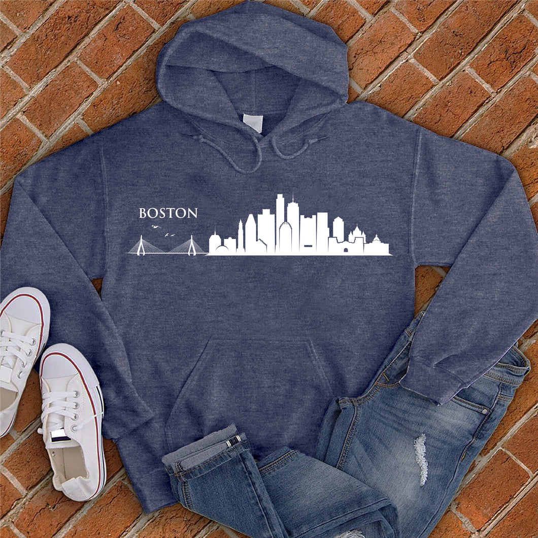 Skyline of Boston Hoodie