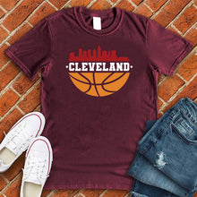 Load image into Gallery viewer, Cleveland Basketball and Skyline Tee
