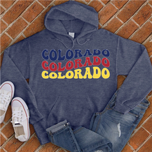 Load image into Gallery viewer, Colorado Word Art Hoodie
