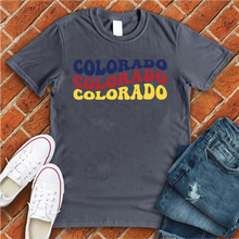 Load image into Gallery viewer, Colorado Word Art Tee
