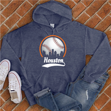 Load image into Gallery viewer, Baseball Houston City Outline Hoodie
