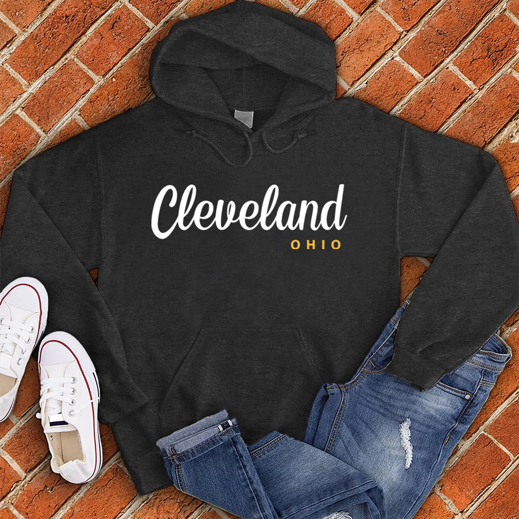 Cleveland Ohio Cursive Hoodie