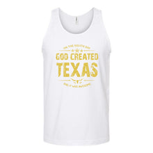 Load image into Gallery viewer, God Created Texas Unisex Tank Top
