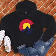 Load image into Gallery viewer, Colorado Flag in Mountains Hoodie
