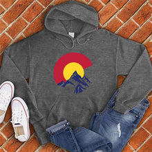 Load image into Gallery viewer, Colorado Flag in Mountains Hoodie
