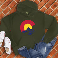 Load image into Gallery viewer, Colorado Flag in Mountains Hoodie
