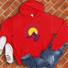 Load image into Gallery viewer, Colorado Flag in Mountains Hoodie
