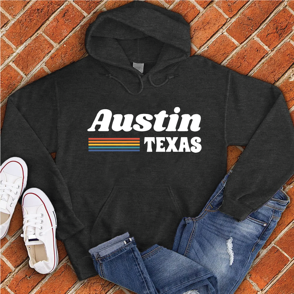 Austin Vintage Rainbow Hoodie