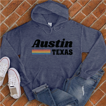 Load image into Gallery viewer, Austin Vintage Rainbow Hoodie
