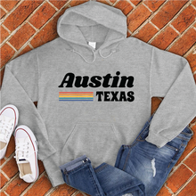 Load image into Gallery viewer, Austin Vintage Rainbow Hoodie
