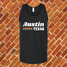 Load image into Gallery viewer, Austin Vintage Rainbow Unisex Tank Top
