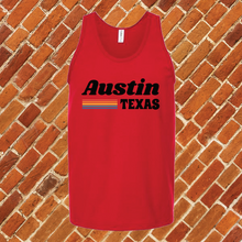 Load image into Gallery viewer, Austin Vintage Rainbow Unisex Tank Top
