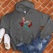 Load image into Gallery viewer, Floral Hidden Long Horn Hoodie
