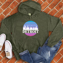 Load image into Gallery viewer, Detroit Sunset Skyline Hoodie
