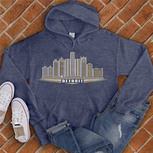 Load image into Gallery viewer, Detroit Gold Skyline Hoodie
