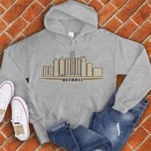 Load image into Gallery viewer, Detroit Gold Skyline Hoodie
