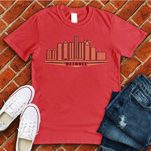 Load image into Gallery viewer, Detroit Gold Skyline Tee
