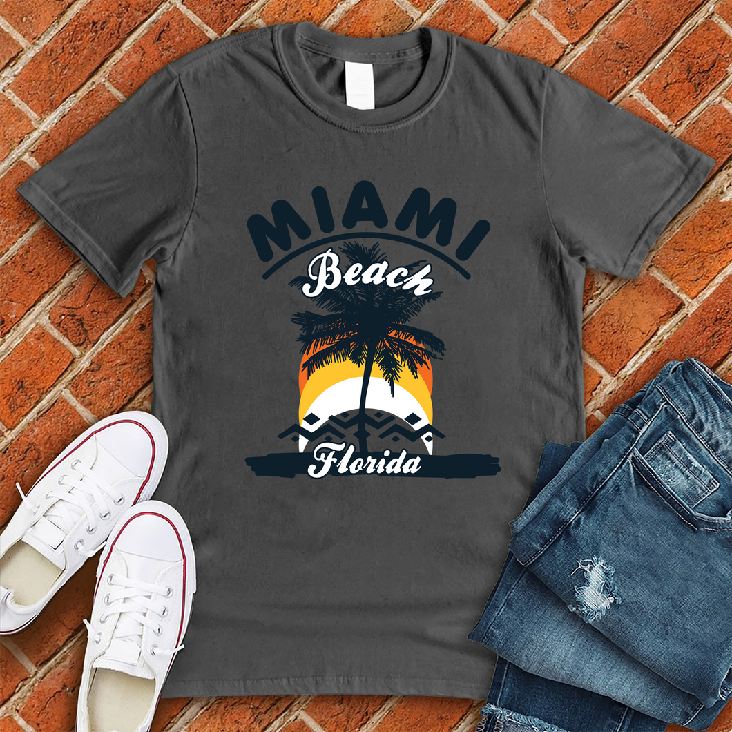 Miami Beach Palm Tree Tee