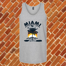 Load image into Gallery viewer, Miami Beach Palm Tree Unisex Tank Top
