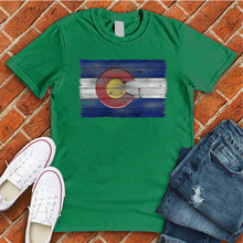 Load image into Gallery viewer, Wooden Colorado Flag Tee

